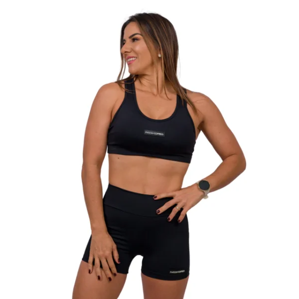 SHORTS EMPINA BUMBUM PRETO C/ ETIQUETA