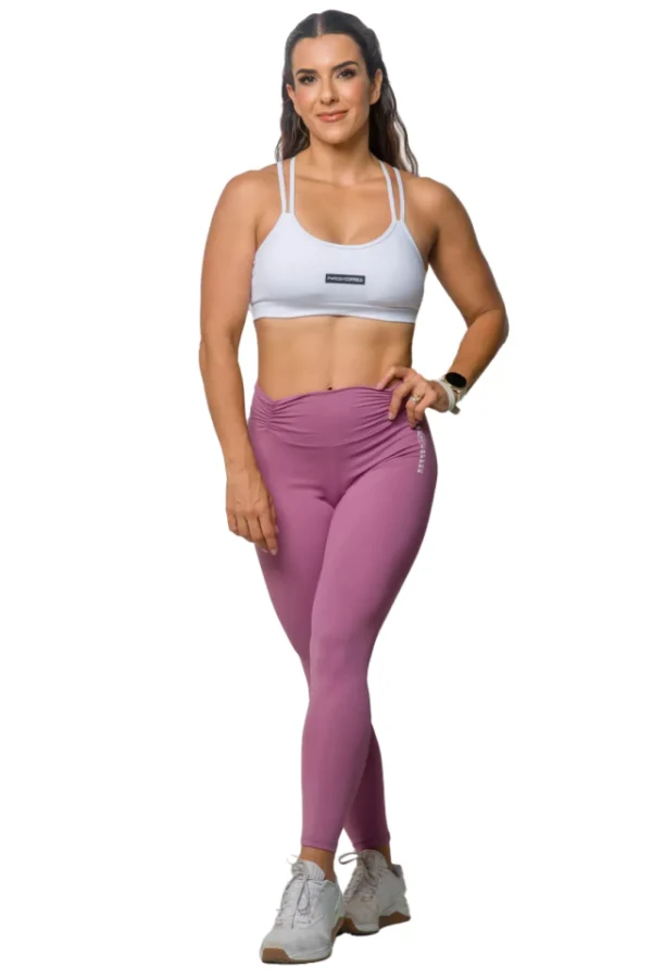 LEGGING CÓS DRAPEADA ROXO MEDUSA