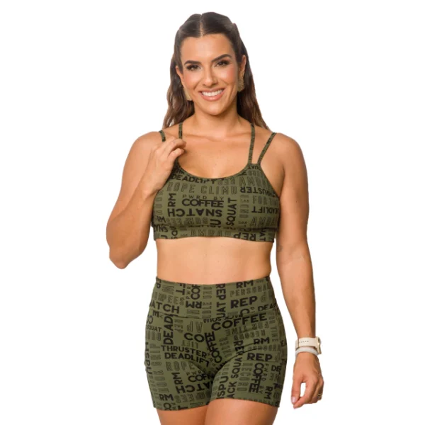 TOP PRI WORKOUT VERDE MILITAR