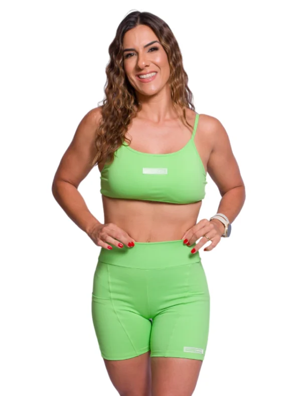 SHORTS BEL C/ BOLSO VERDE LIMA