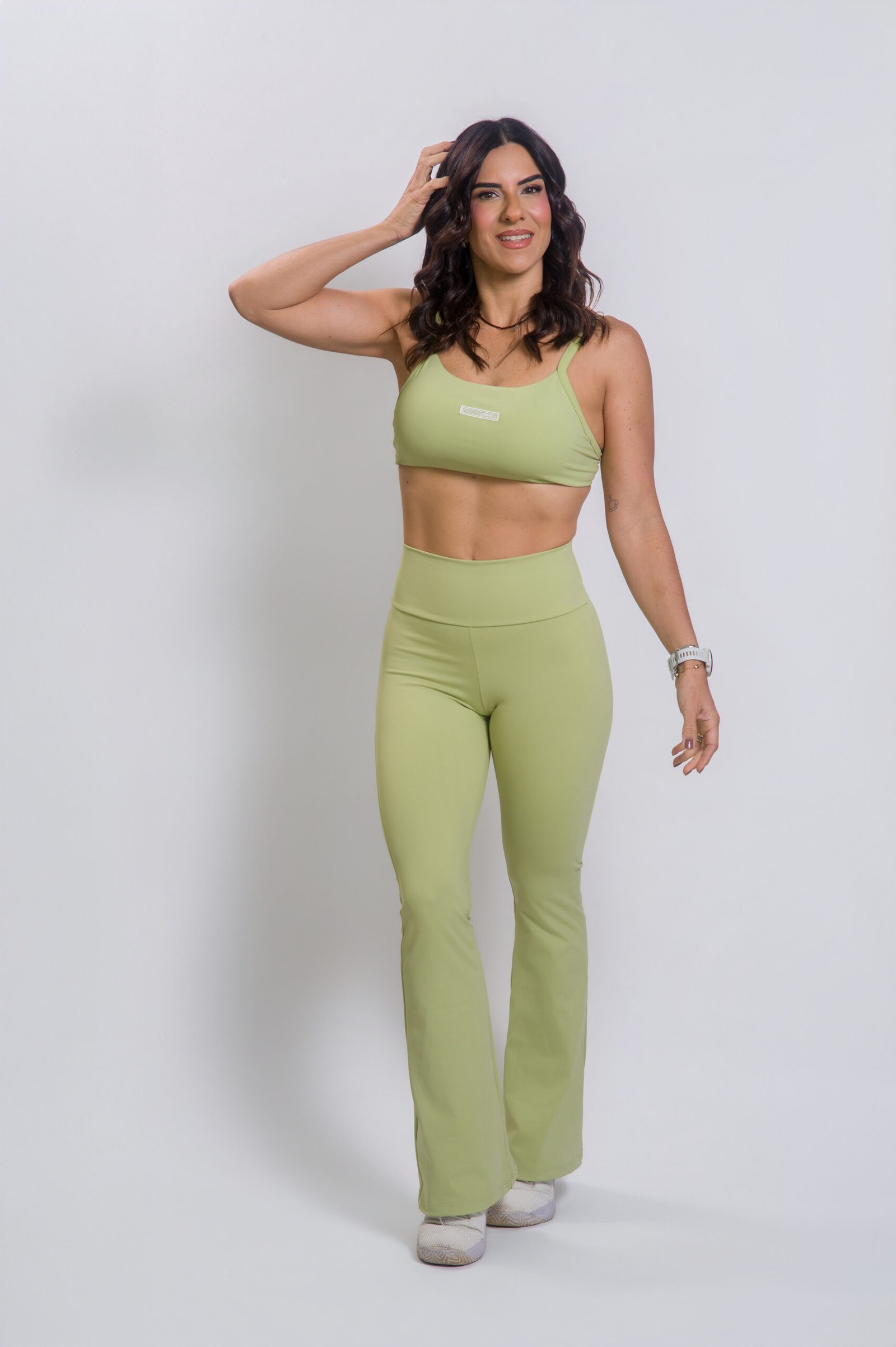 LEGGING FLARE PISTACHE
