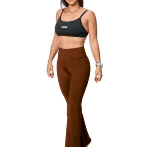 LEGGING FLARE MARROM