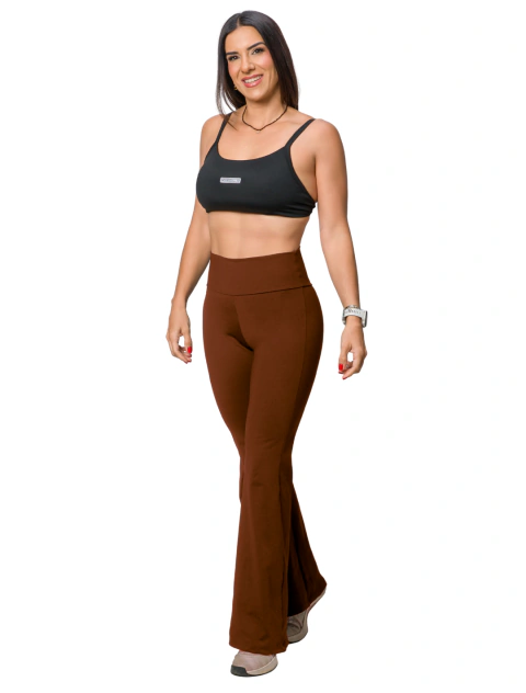 LEGGING FLARE MARROM