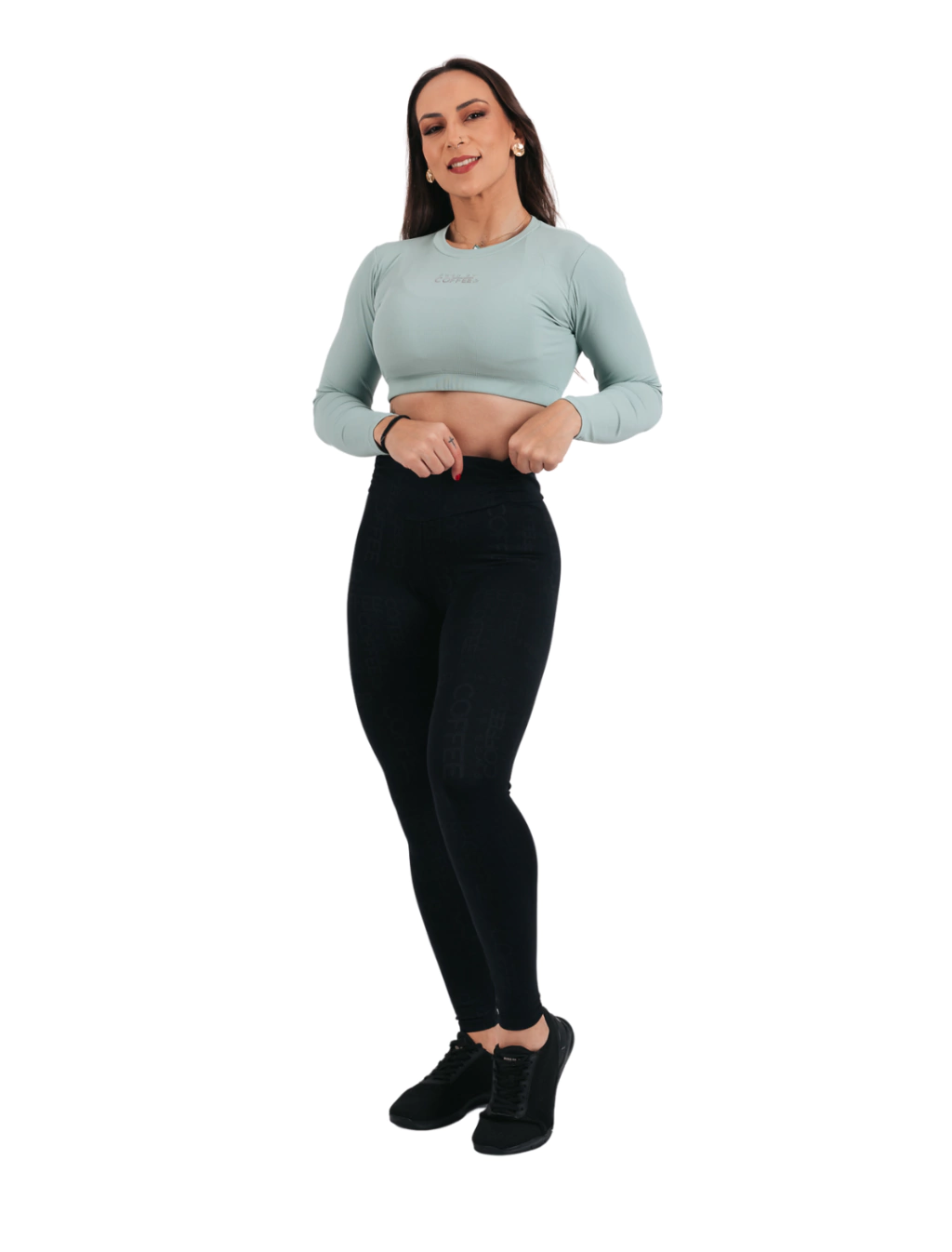 LEGGING DRAPEADA PRETA